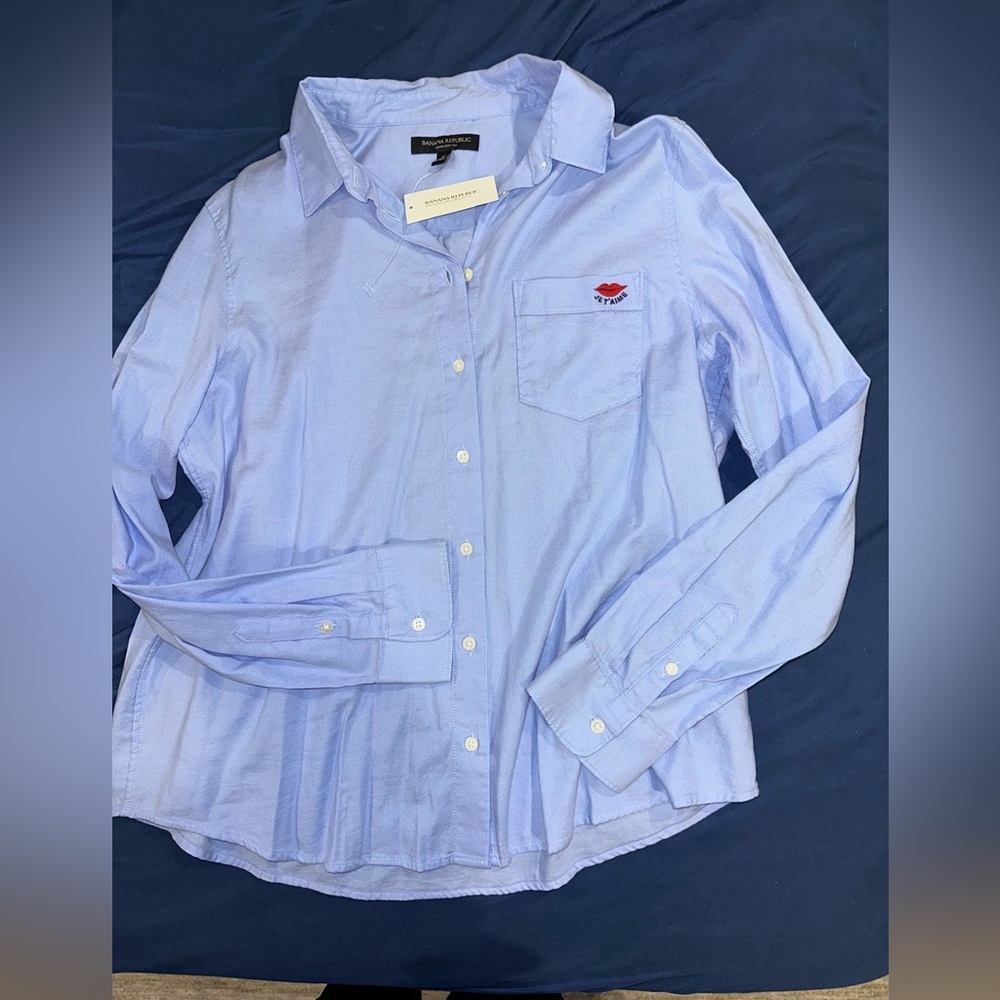 Banana republic new with tags  button down jetaime shirt